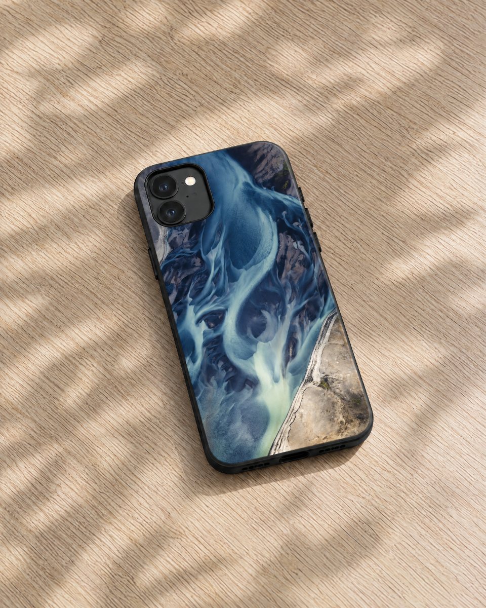 A phone case with a photo portal