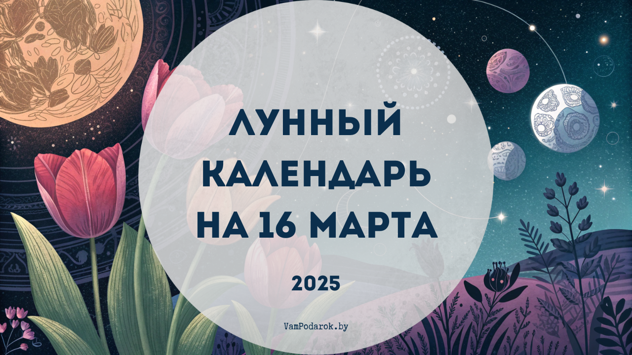 Лунный календарь на 16 марта 2025 года