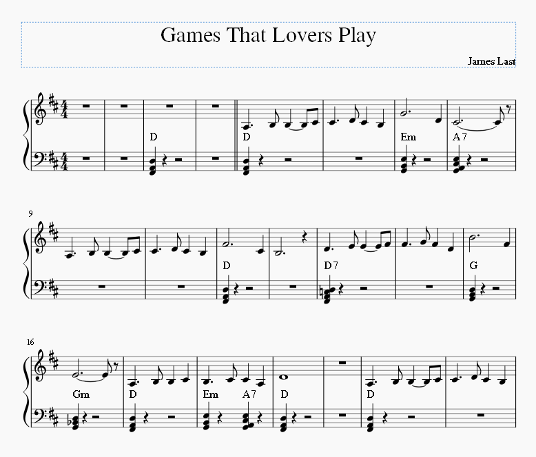 Games That Lovers Play