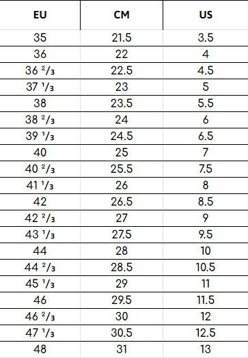 Size Chart - N1 OUTLET