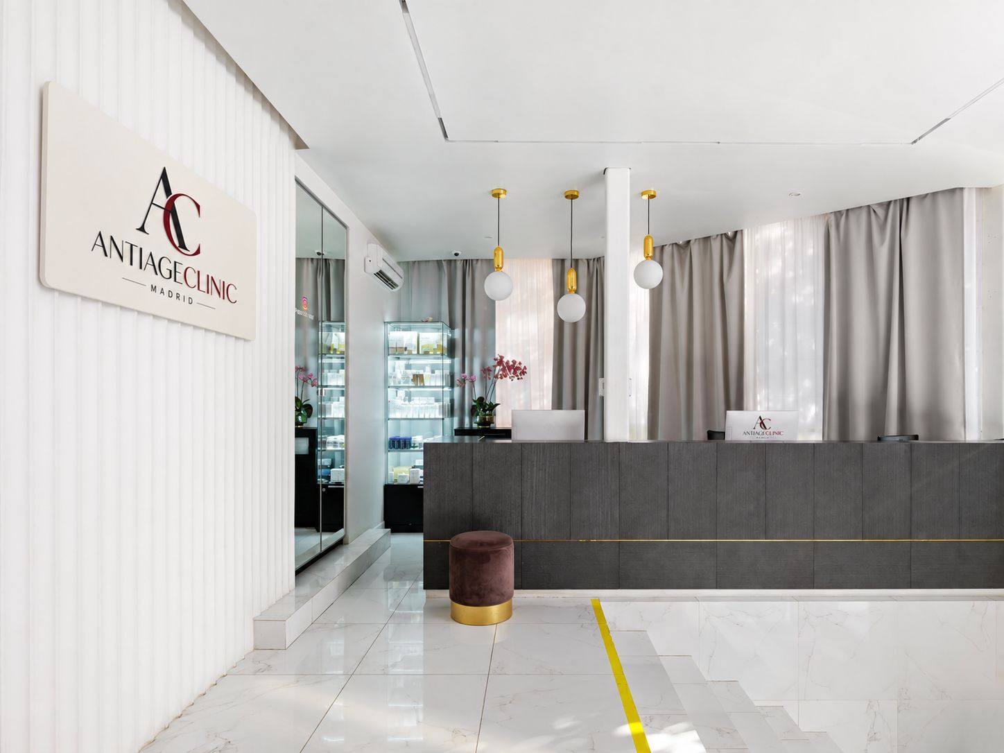 Recepción de Antiage Clinic Madrid