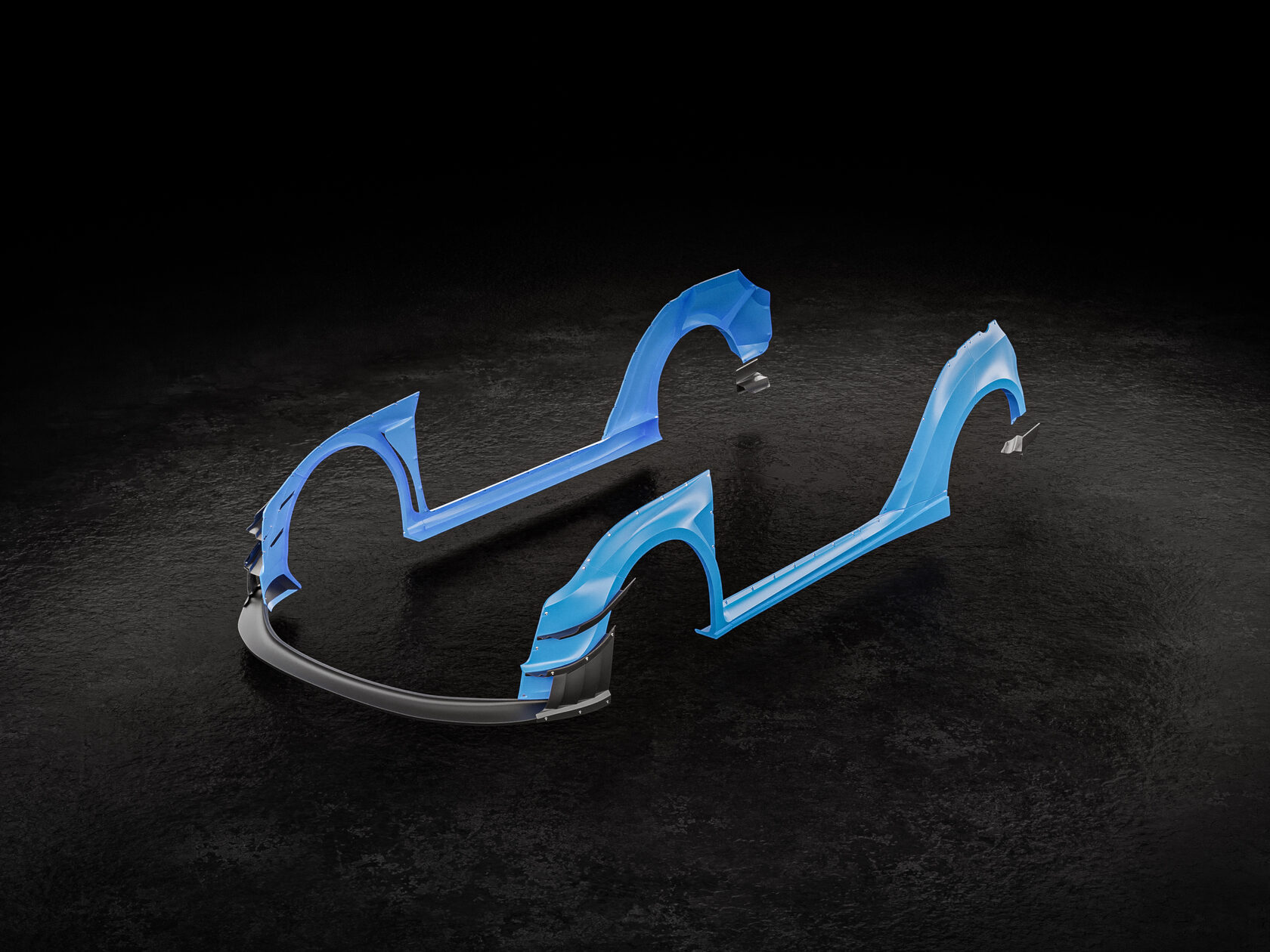 FENDERIST SPEC S Fender Flares Full Set / WIDE BODY KIT HONDA FIT / JAZZ 07-10