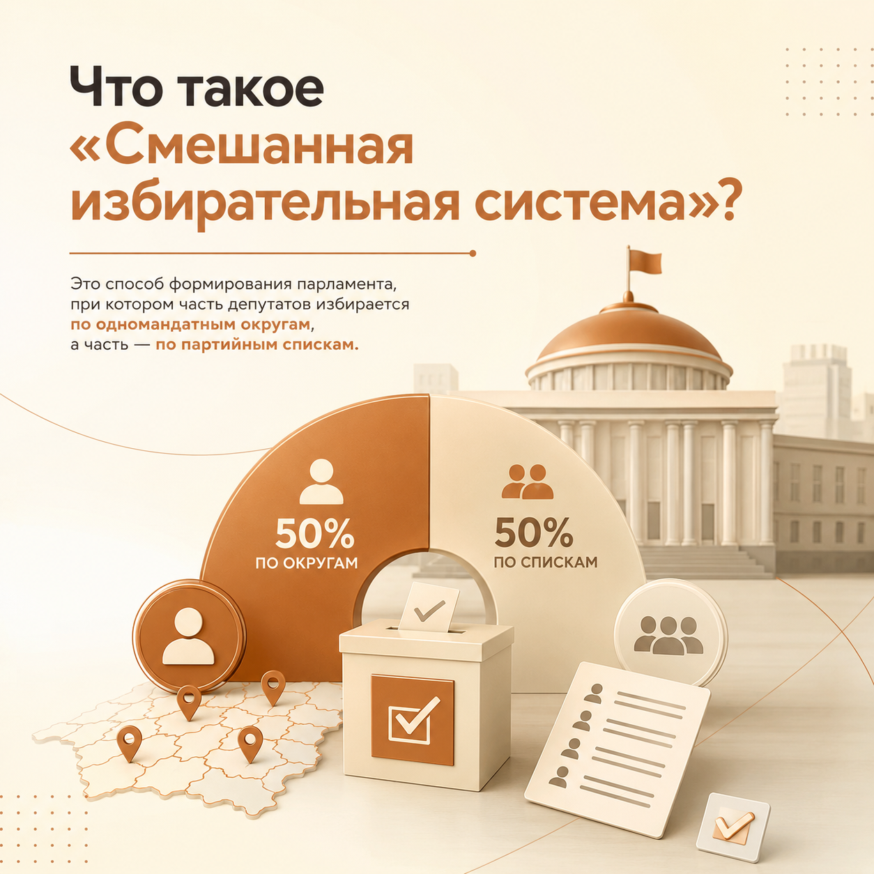 Смешанная избирательная система: принципы и применение