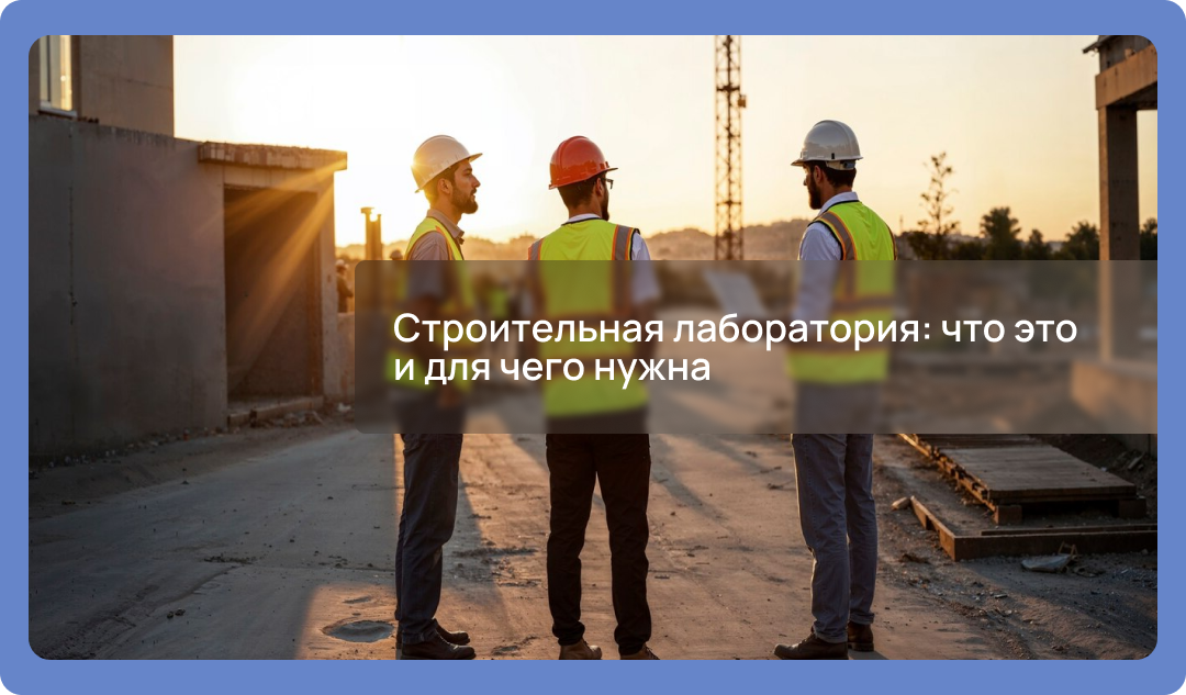 Строительная лаборатория: что это и для чего нужна