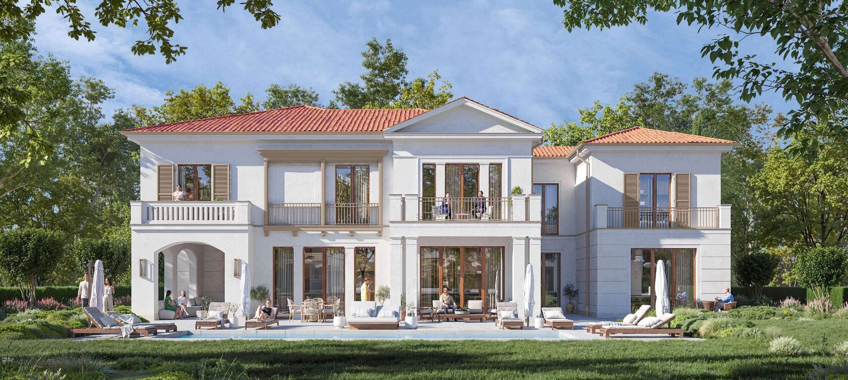 Вилла Aspen в проекте Набережная Тбилиси (Tbilisi Waterfront) — визуализация проекта.