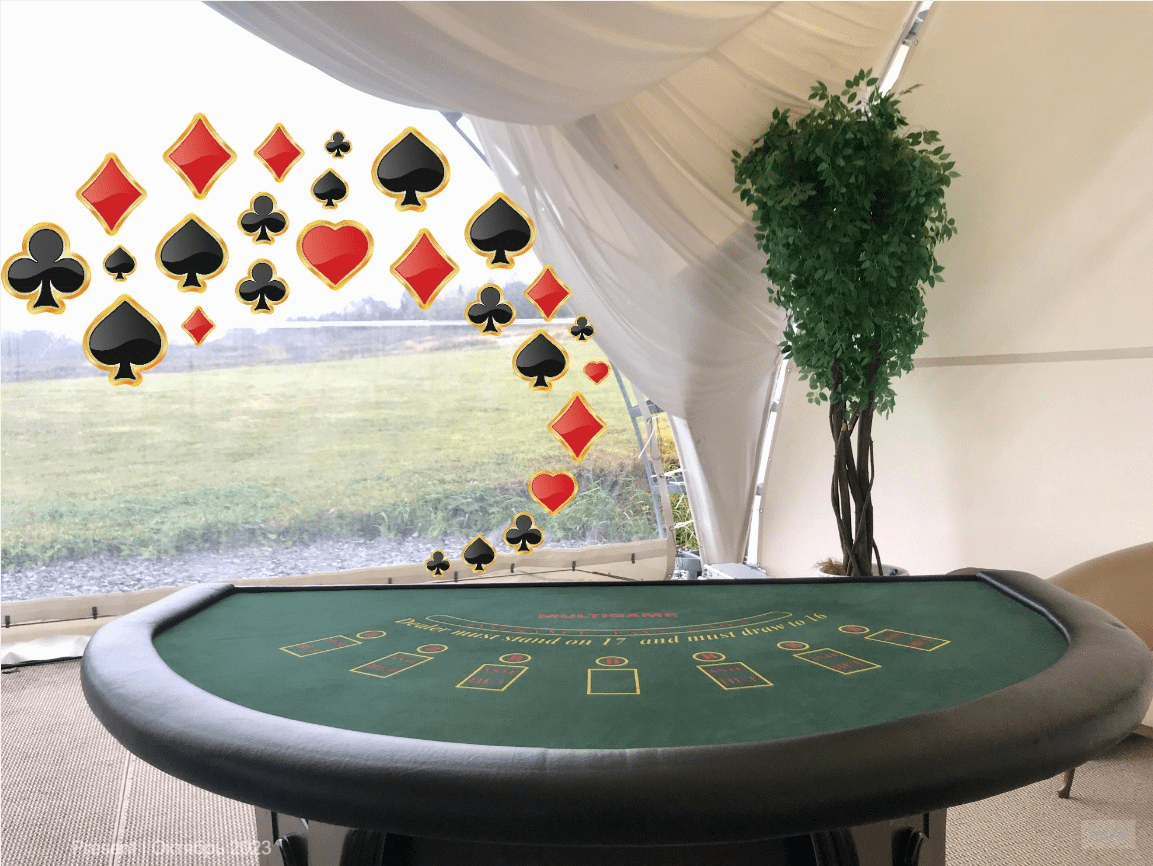 Прокат покерного стола с зеленым сукном