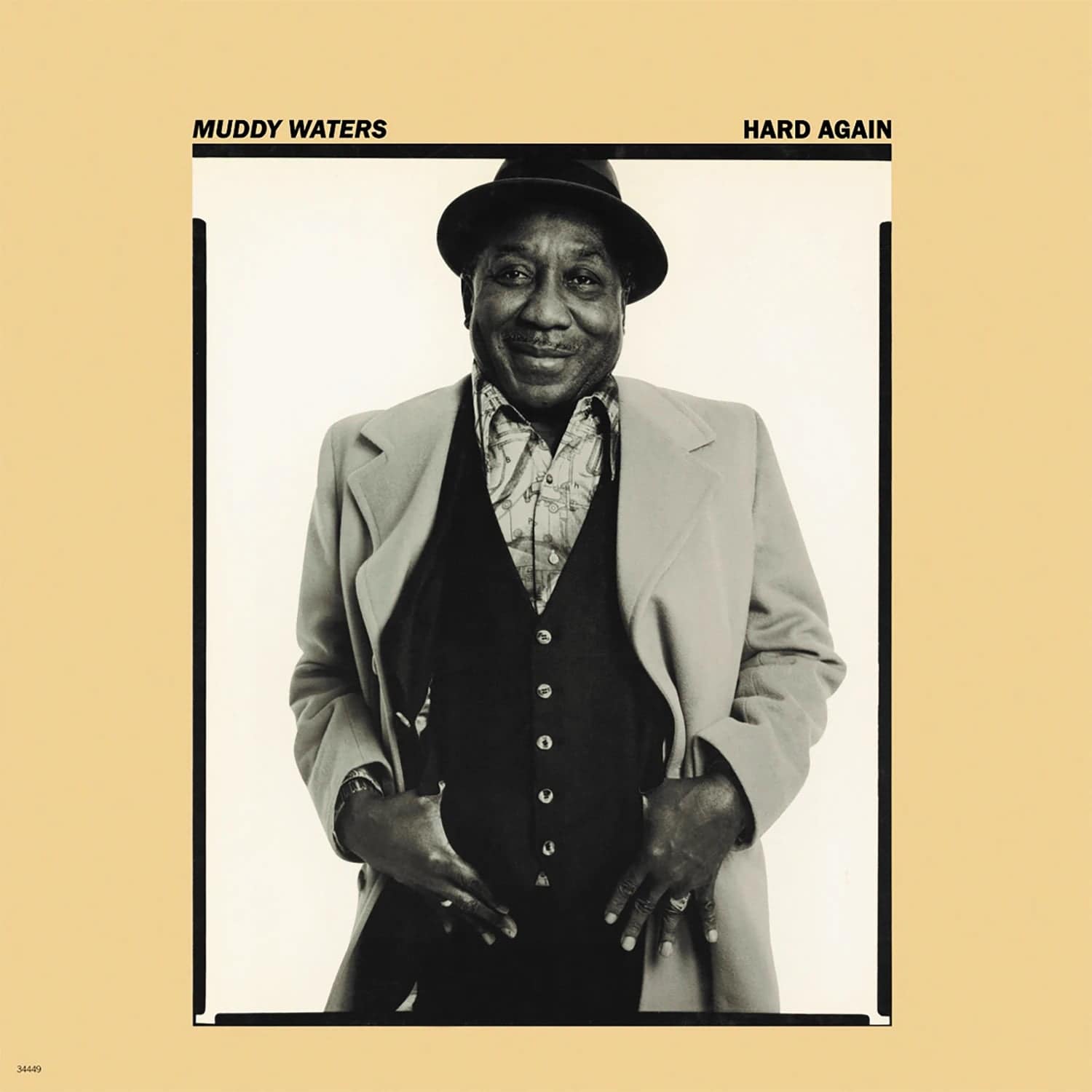 Обложка альбома Muddy Waters Hard Again 1977 года