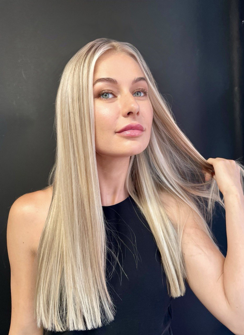 Окрашивание корней - блонд