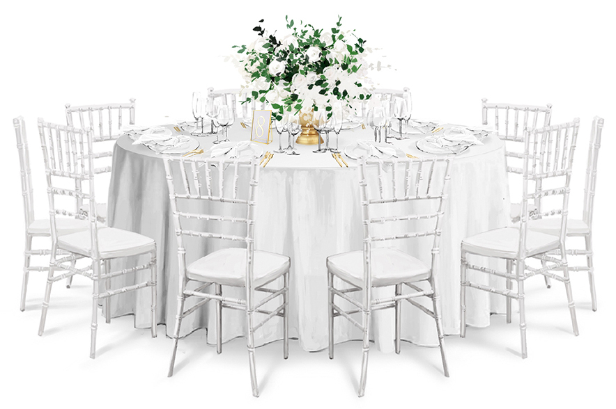 Сервировка свадебного стола