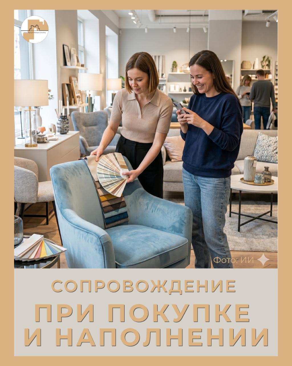 Хоумстейджер. Сопровождение при покупке и наполнение интерьера