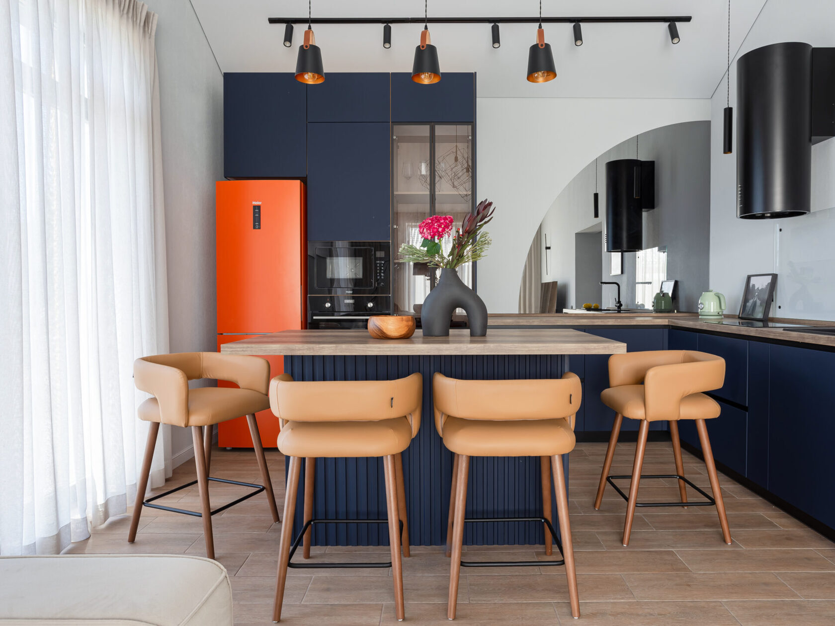 Oak kitchen interior