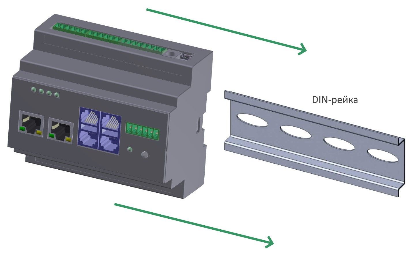 NETPING /PWR-220 v3. NETPING TS v2. NETPING v4. Приспособления для монтажа на din-рейку.