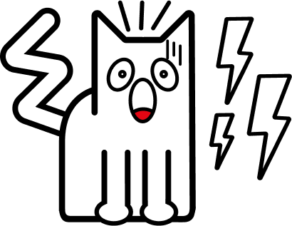 Кот с хвостом из молнии