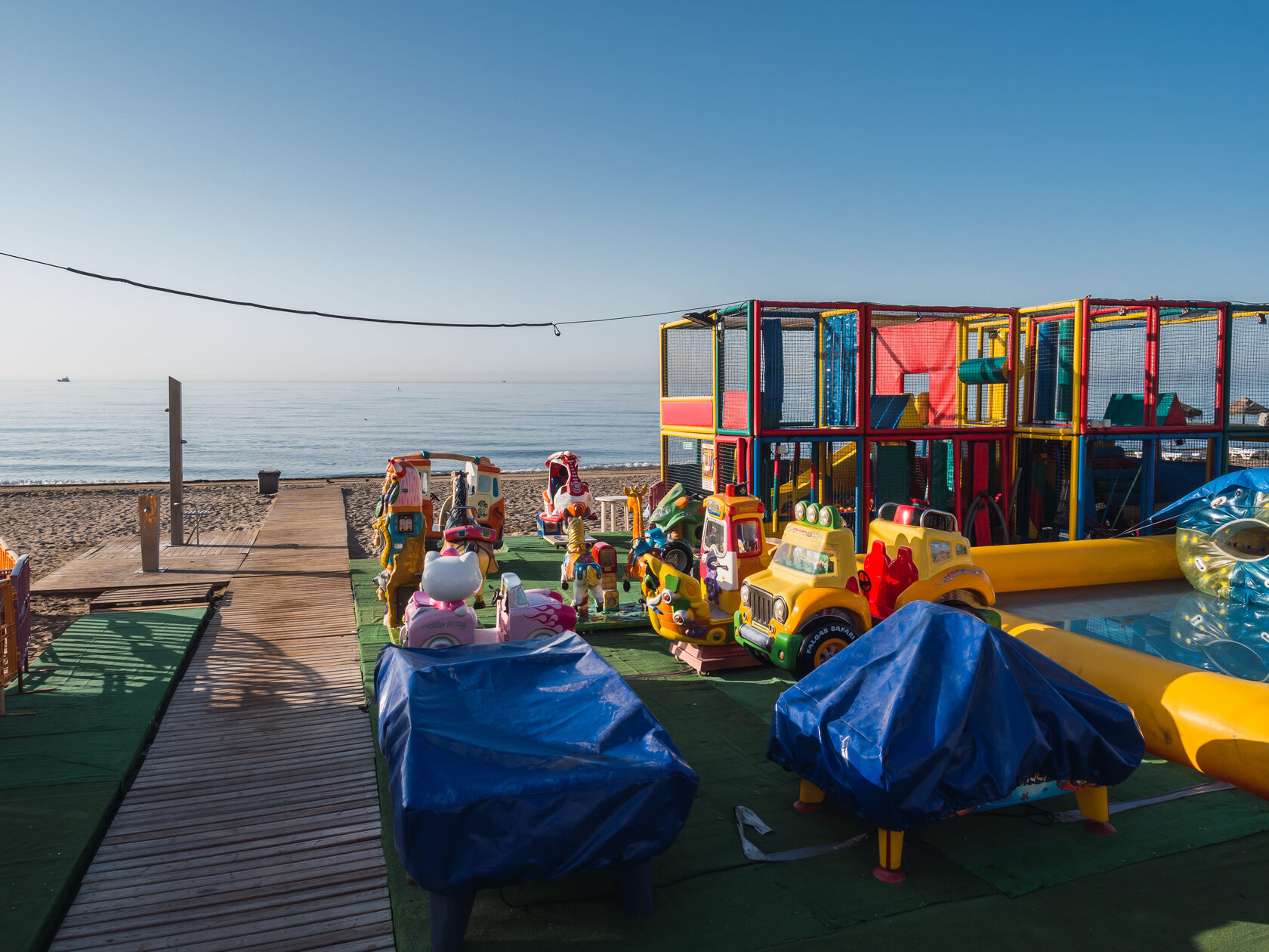 Experience endless adventure at the inflatable water park in Estepona, perfect for all ages.
