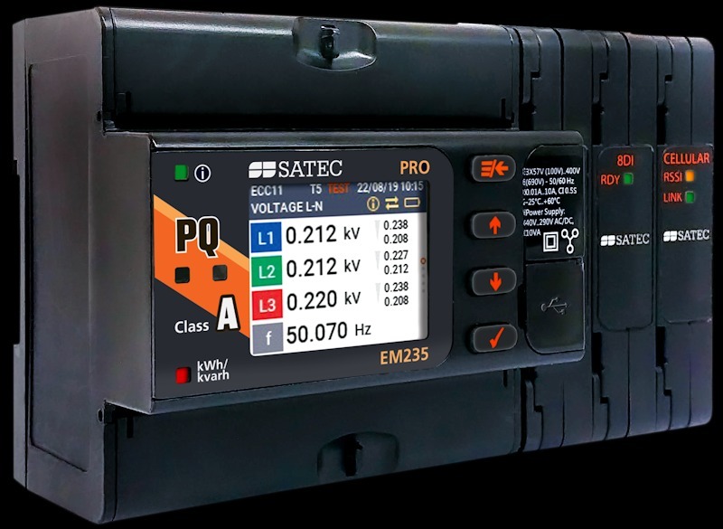 SATEC PM335 PRO - AC / DC Energy Meter and Power Quality Analyzer with IEC 61850 protocol support
