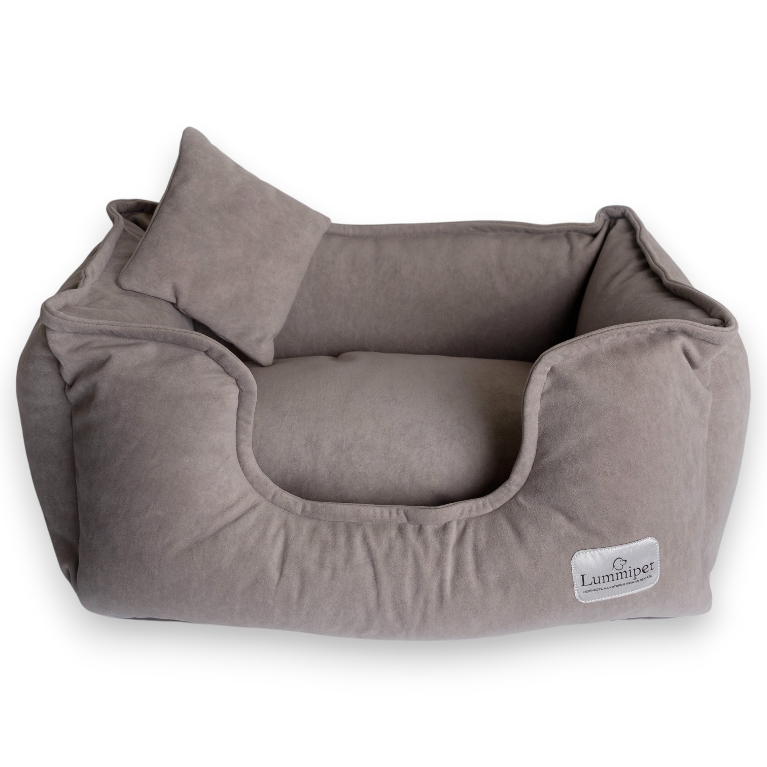 лежанка велюр какао