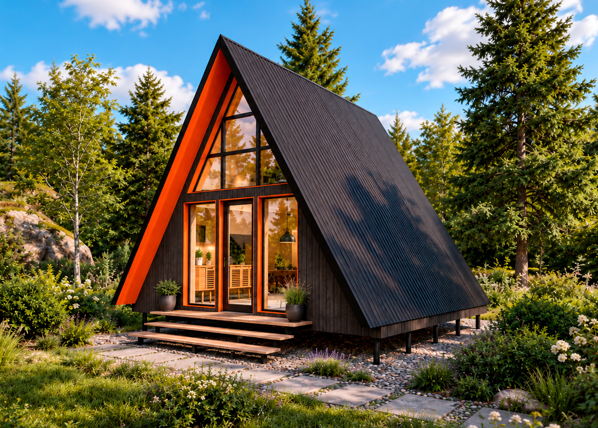 Проект A-frame WOODCASTOR