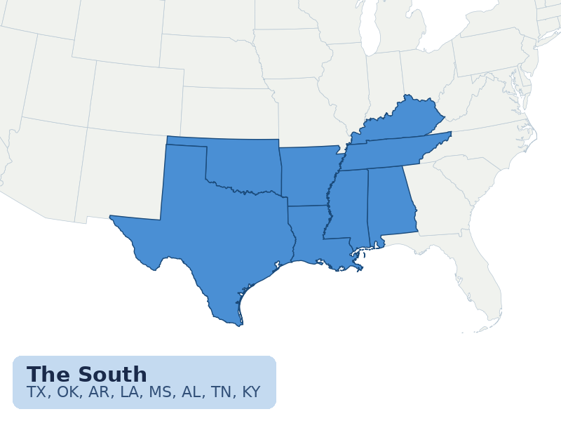The South map