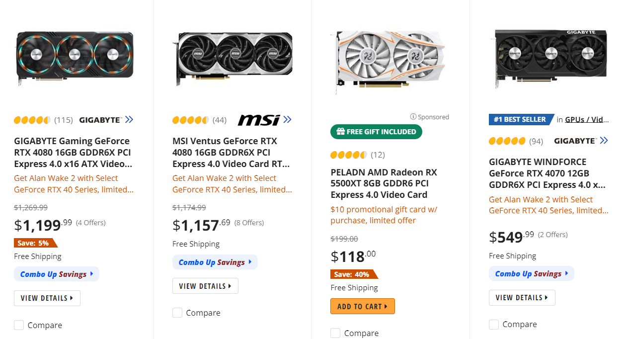 Newegg видеокарты