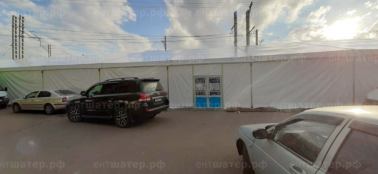 Двускатный павильон 12×50 для рынка в Москве (САО)