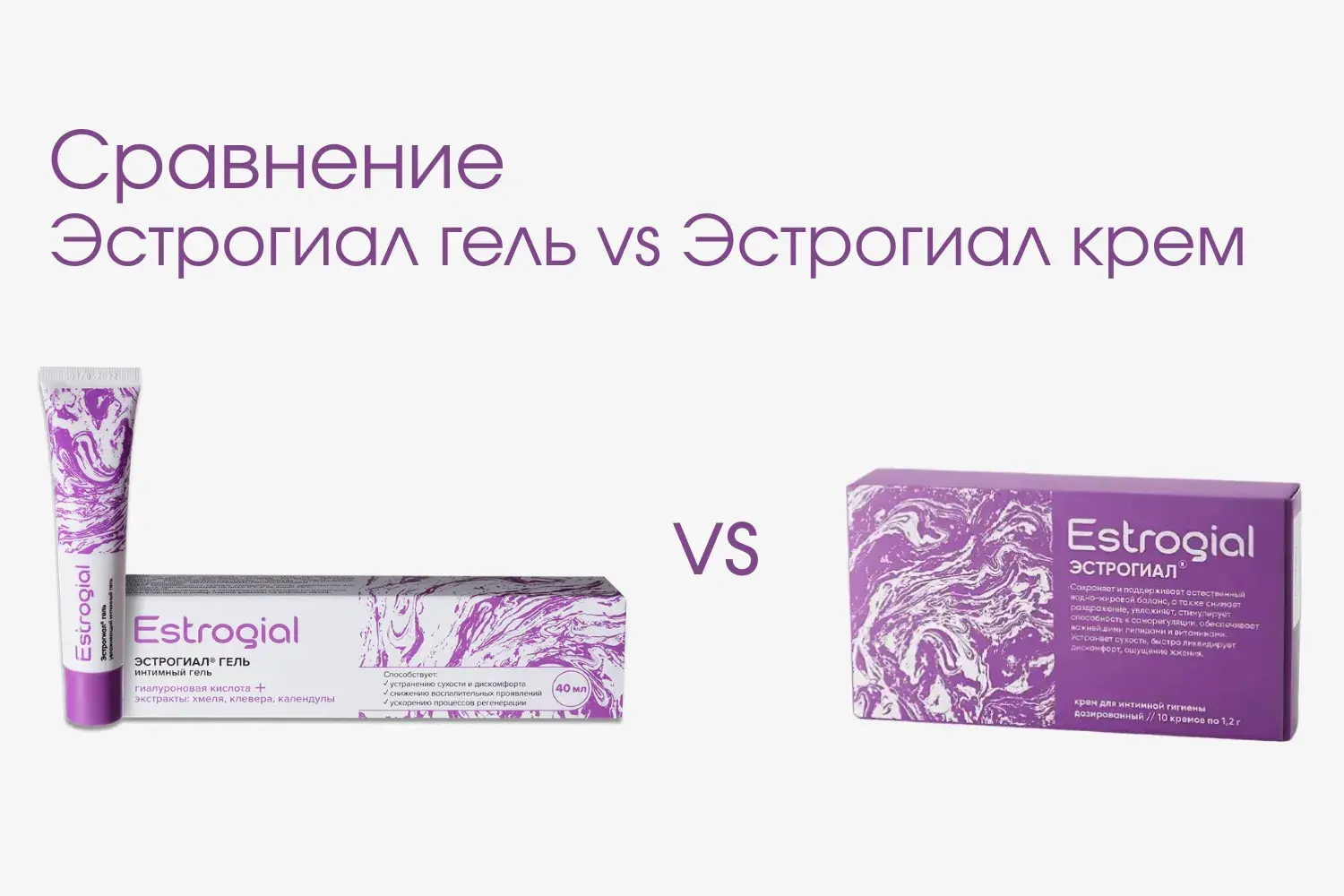 гель и крем Эстрогиал