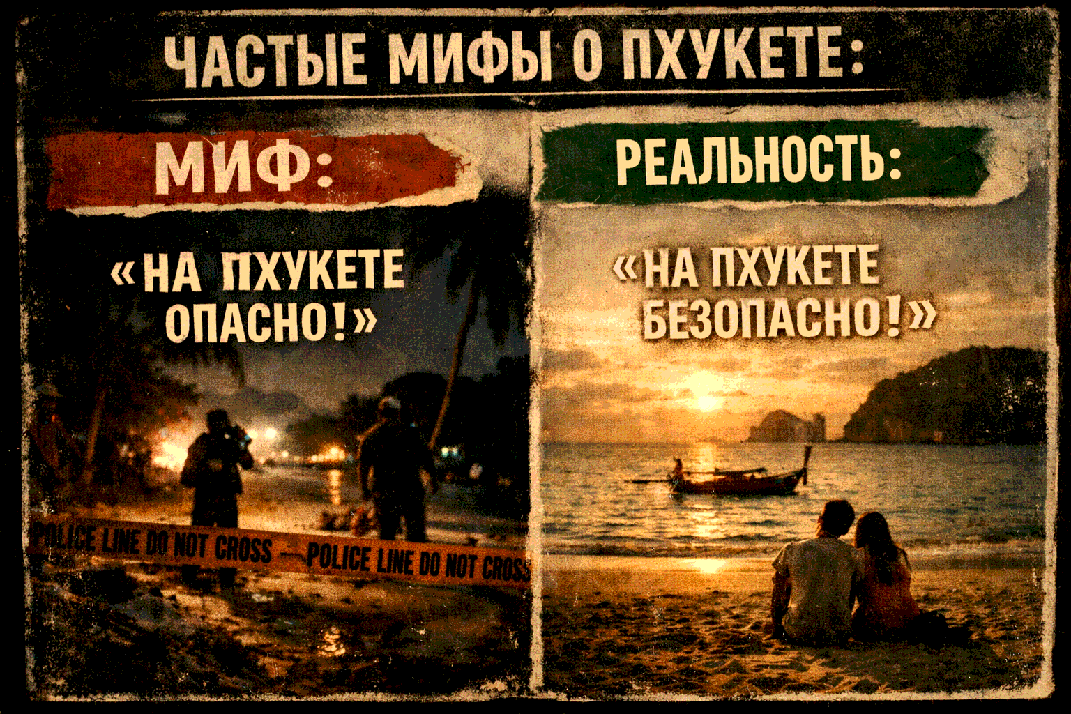 Развенчиваем мифы о Пхукете, чтобы вы не тратили деньги и нервы зря Представьте: вы планируете зимовку или отпуск на Пхукете, но в голове крутятся страшилки — «там дорого», «опасно», «все только для богатых». Многие русскоязычные туристы и зимовщики теряю