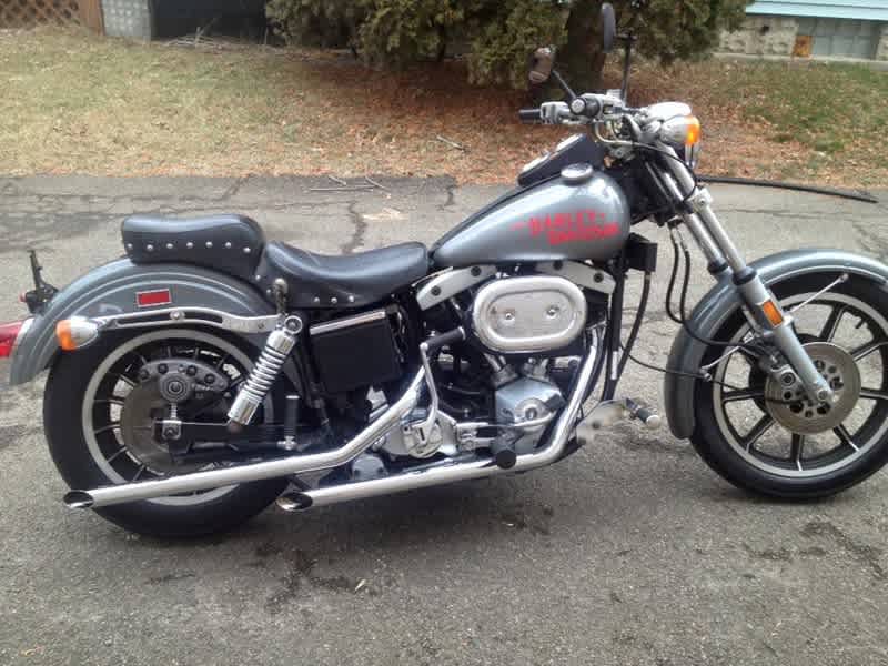 Harley-Davidson FXS Low Rider 1977 года, боковой вид