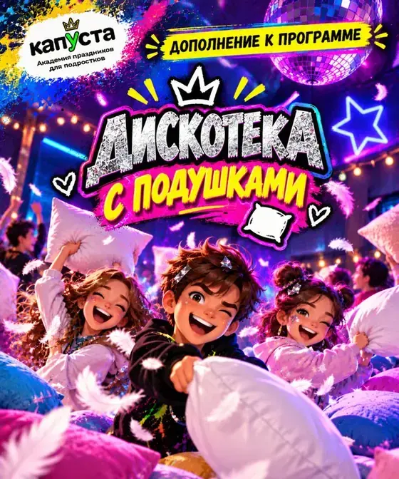 Дискотека с подушками