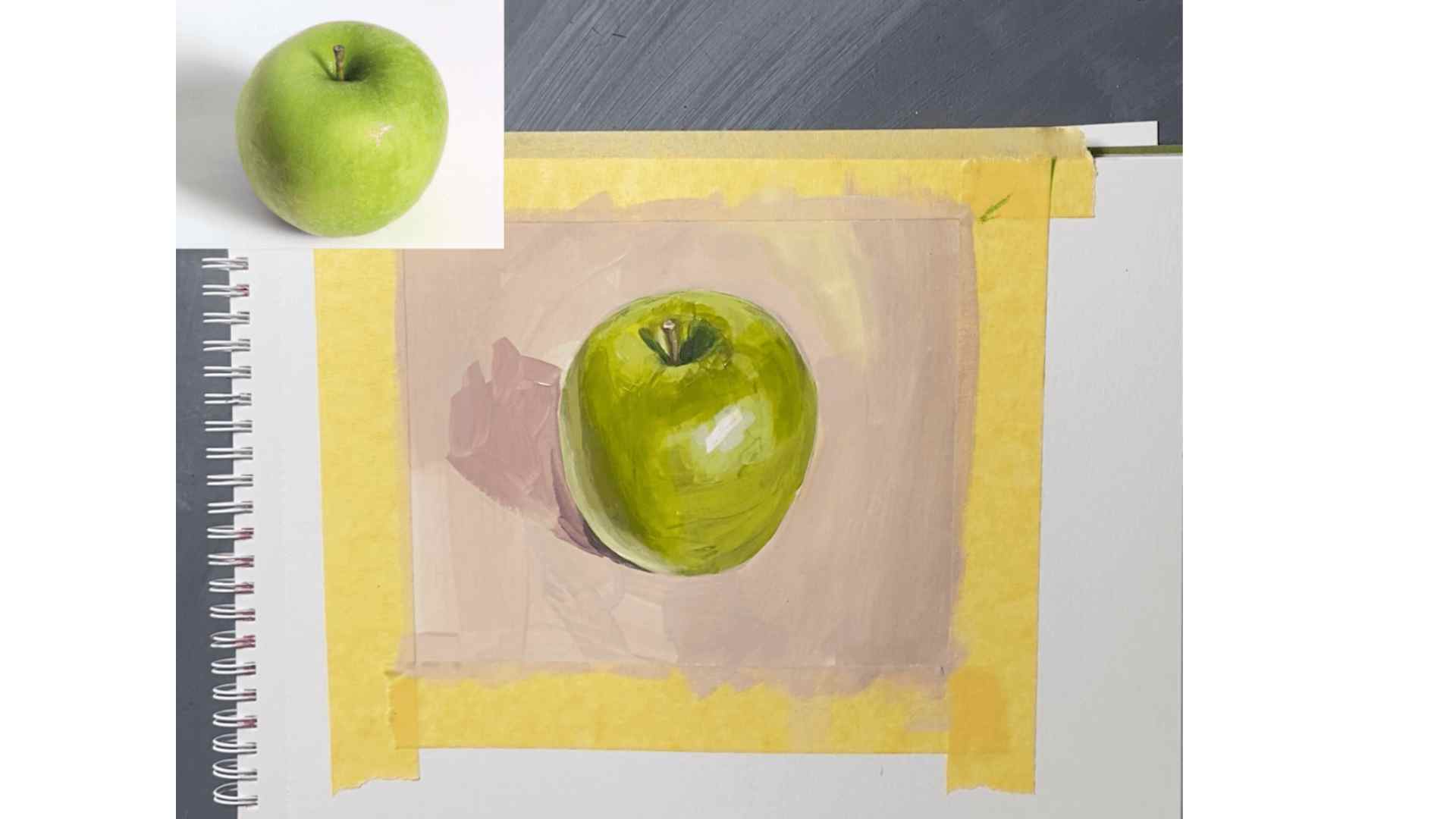 Які кольори вибрати для малювання яблука?