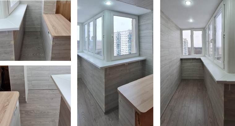 Остекление и отделка балкона в Москве от АртБАЛКОН