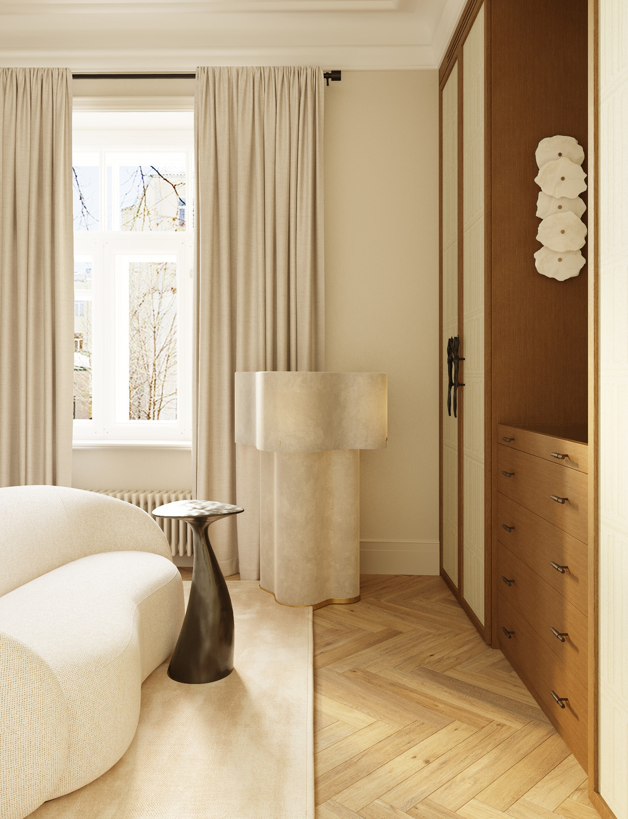 Торшер Baxter в интерьере дизайнера Екатерины Фёдоровой