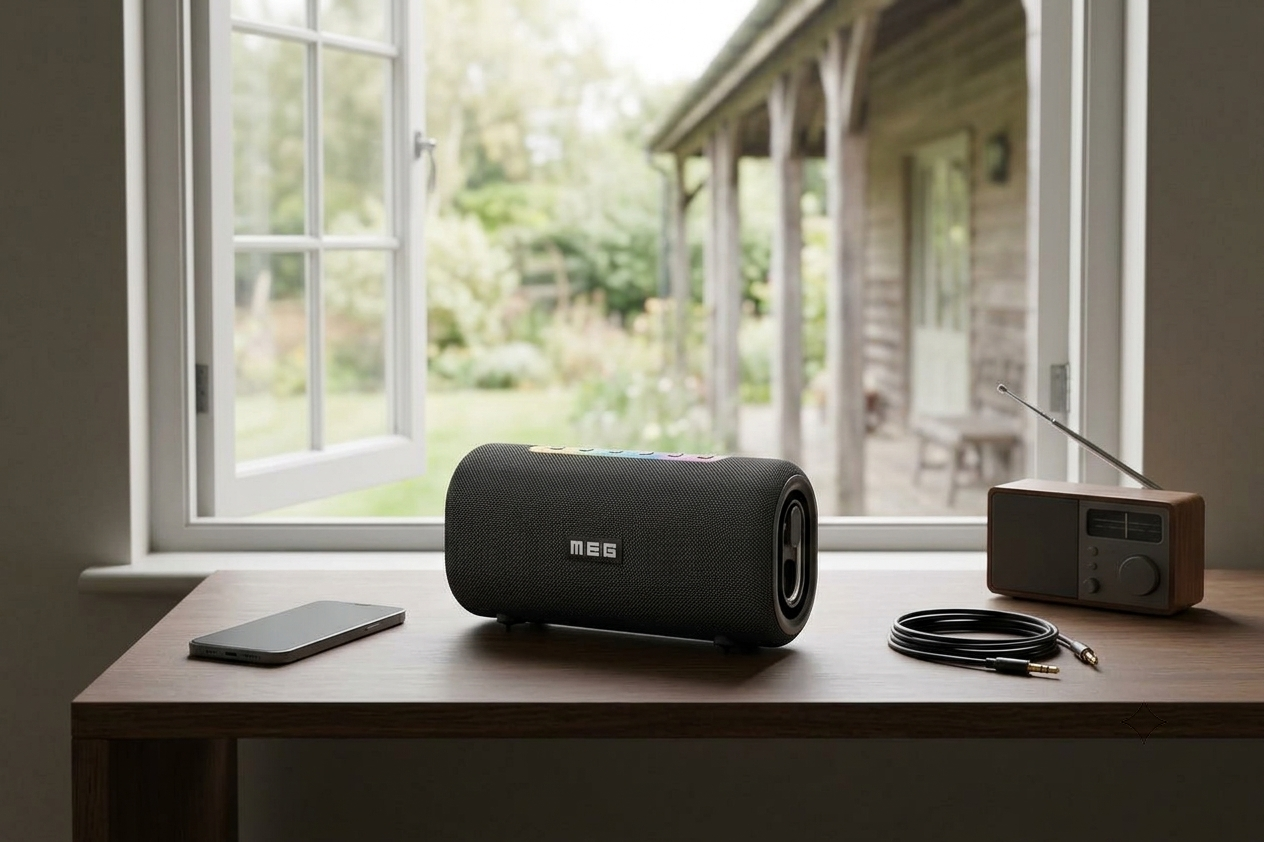 Сравнение AUX, Bluetooth и радио для дачной колонки