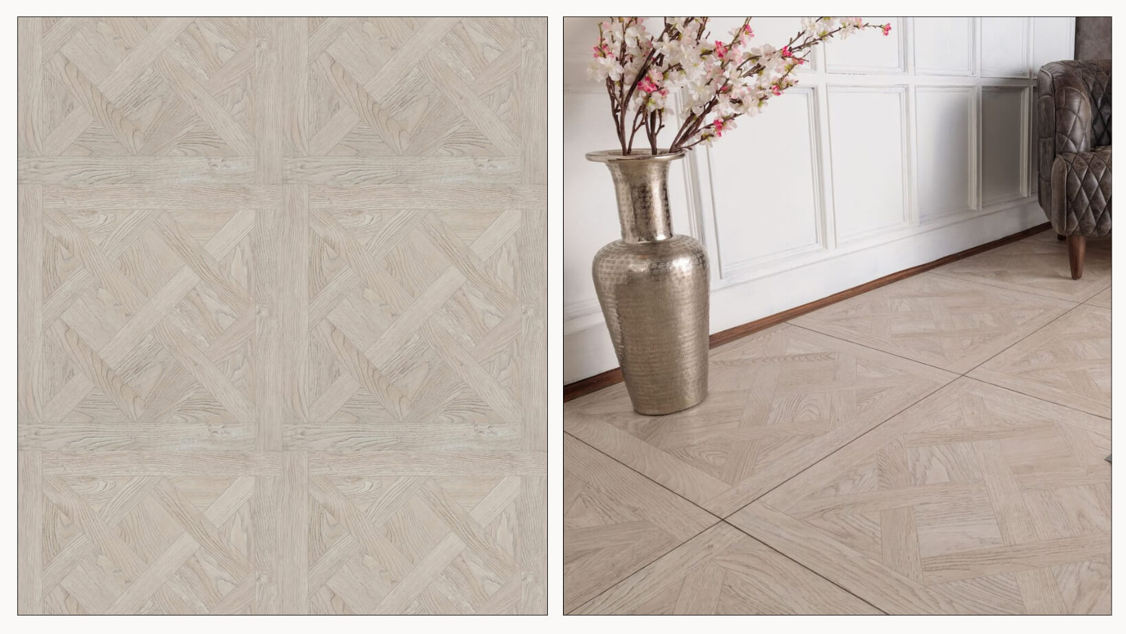 Кварц винил Aquafloor Versailles AF7001VS 600x600x7 (2.16 м2)