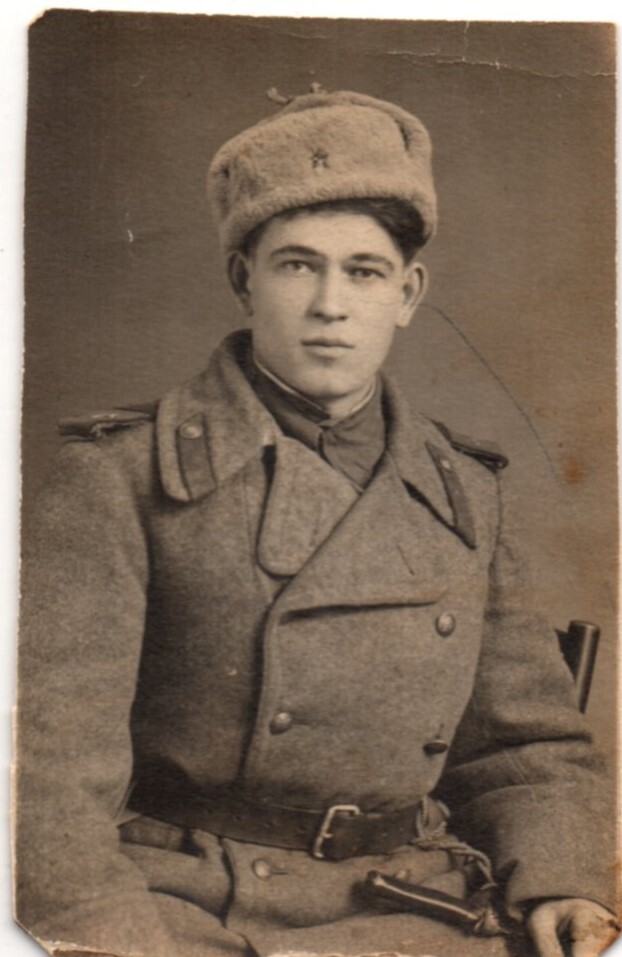 Elderly man with medals
