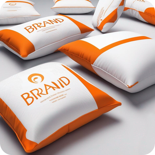 подушки с логотипом
