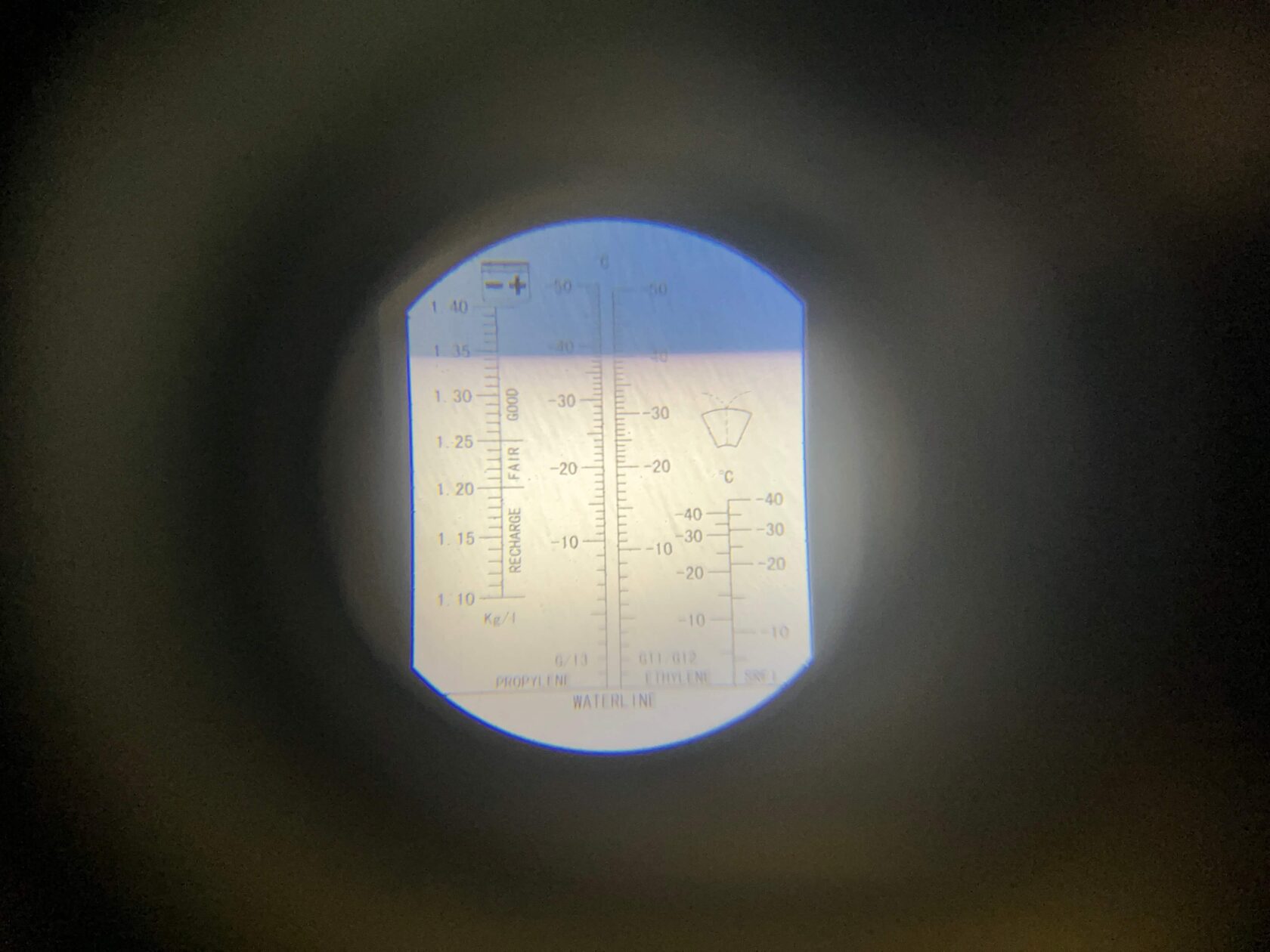 Контроль плотности антифриза Mitsubishi