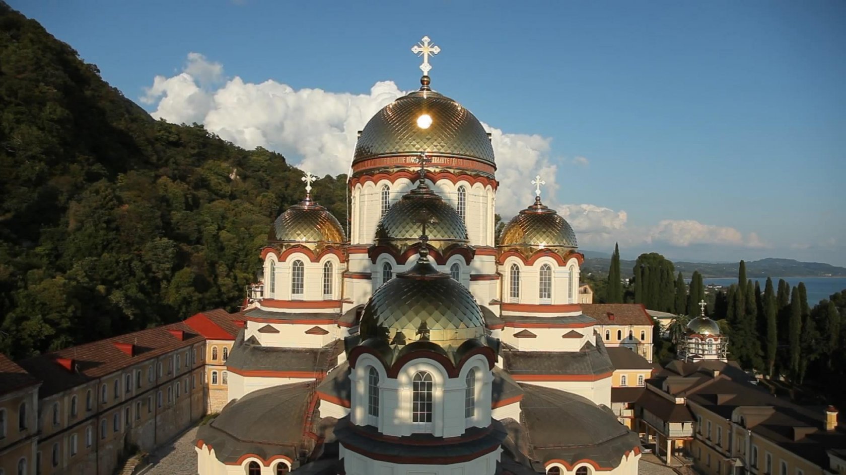 Новый Афон Греция монастырь