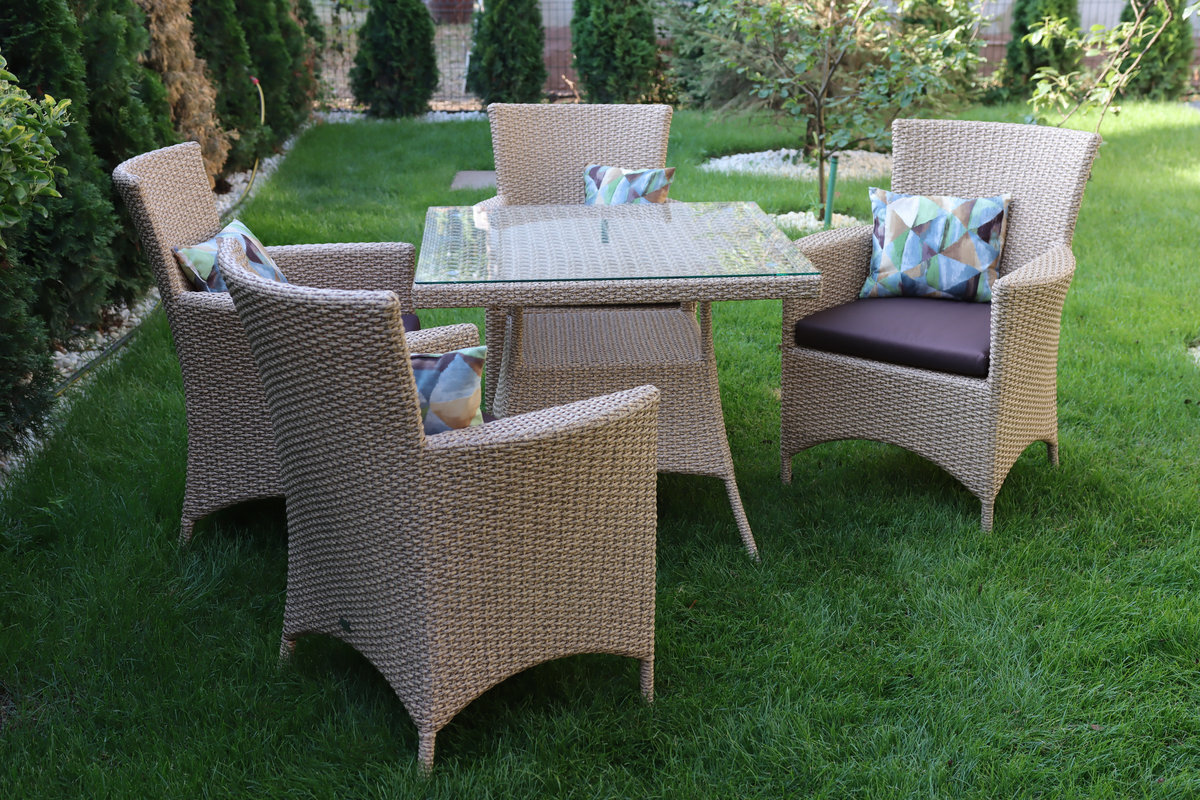 Мебель из искусственного ротанга для террасы, сада и обеденных зон