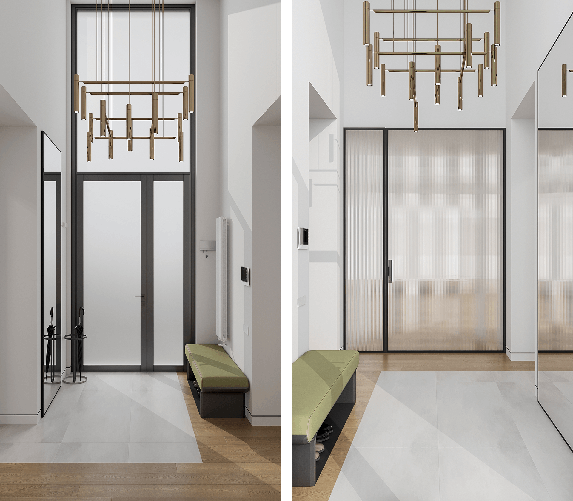 прихожая в доме дизайн интерьера