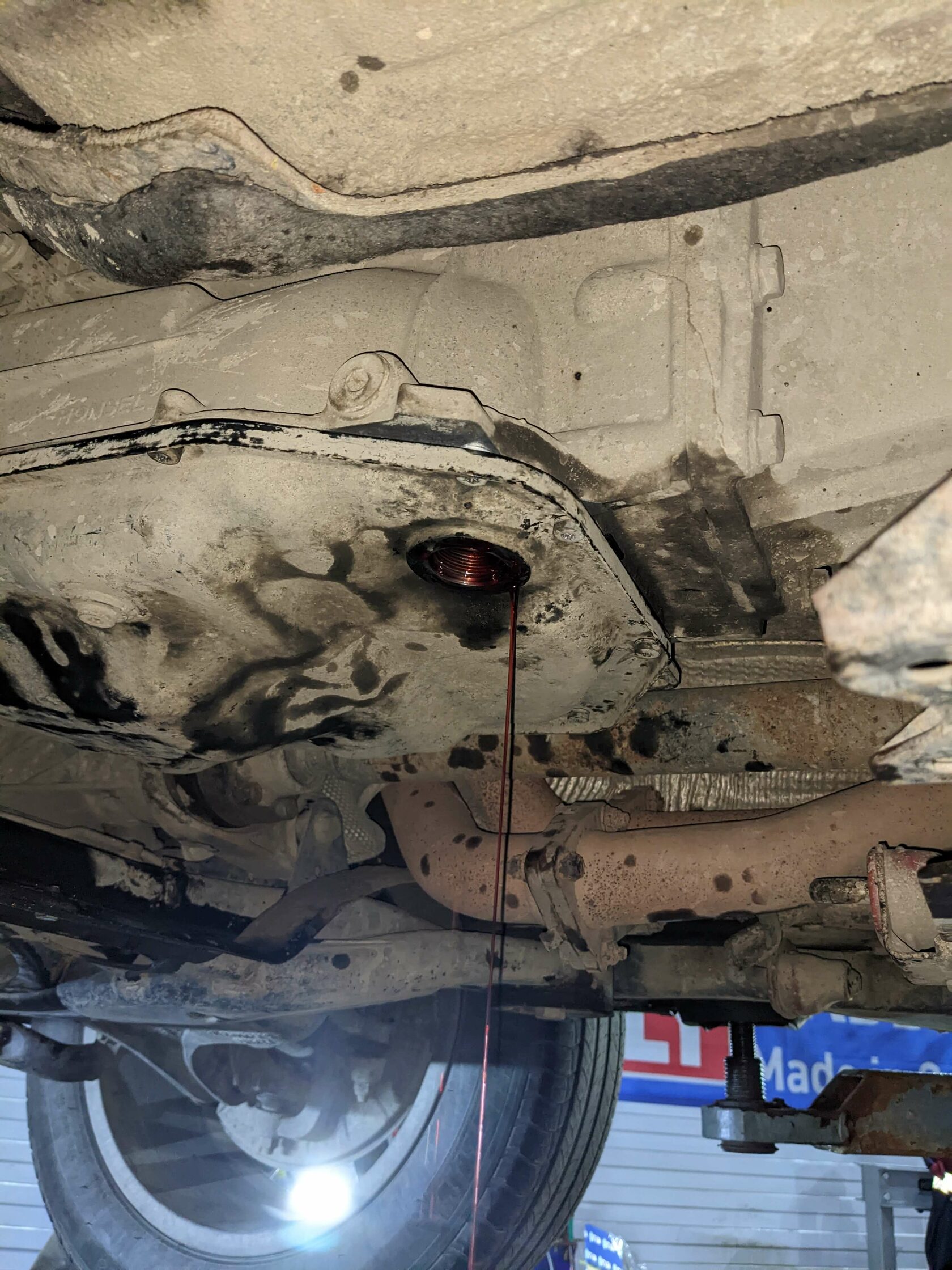 Выставление уровня масла