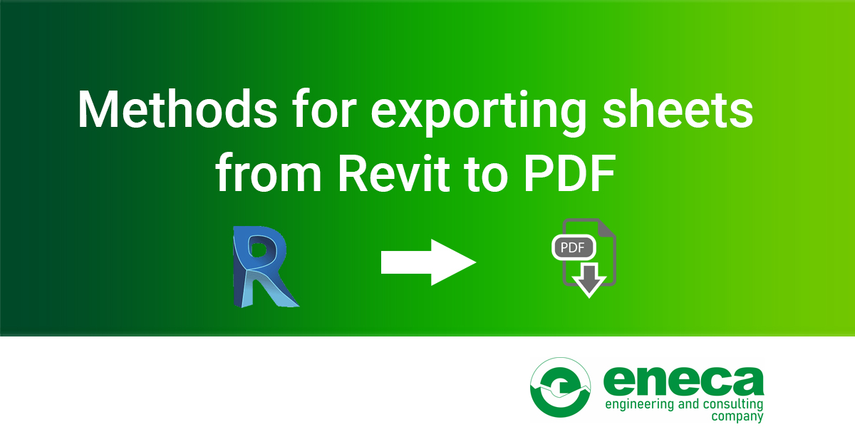 Methods for exporting sheets from Revit to PDF