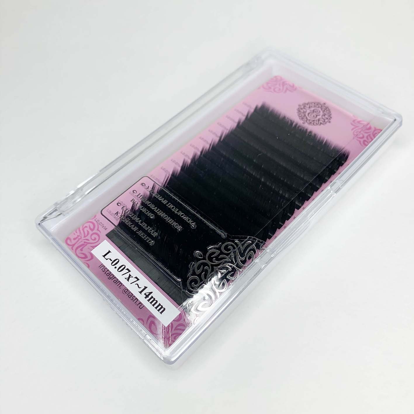 Черные ресницы Enigma микс 0,10/l/7-14 mm (16 линий)
