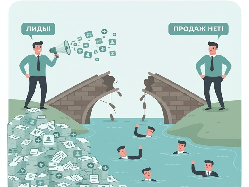 конфликт отделов маркетинга и продаж