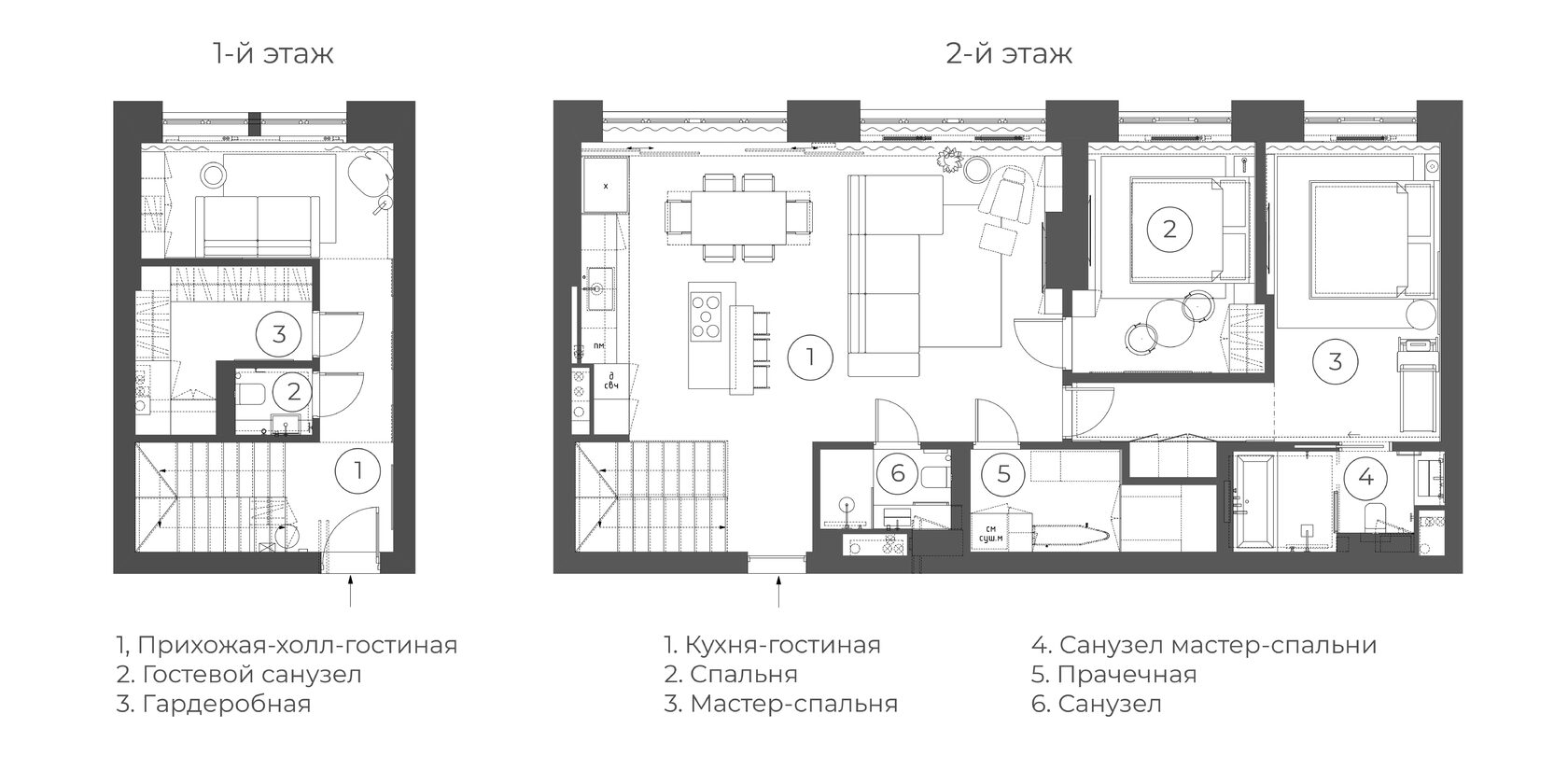 Мастер спальня с гардеробной планировка