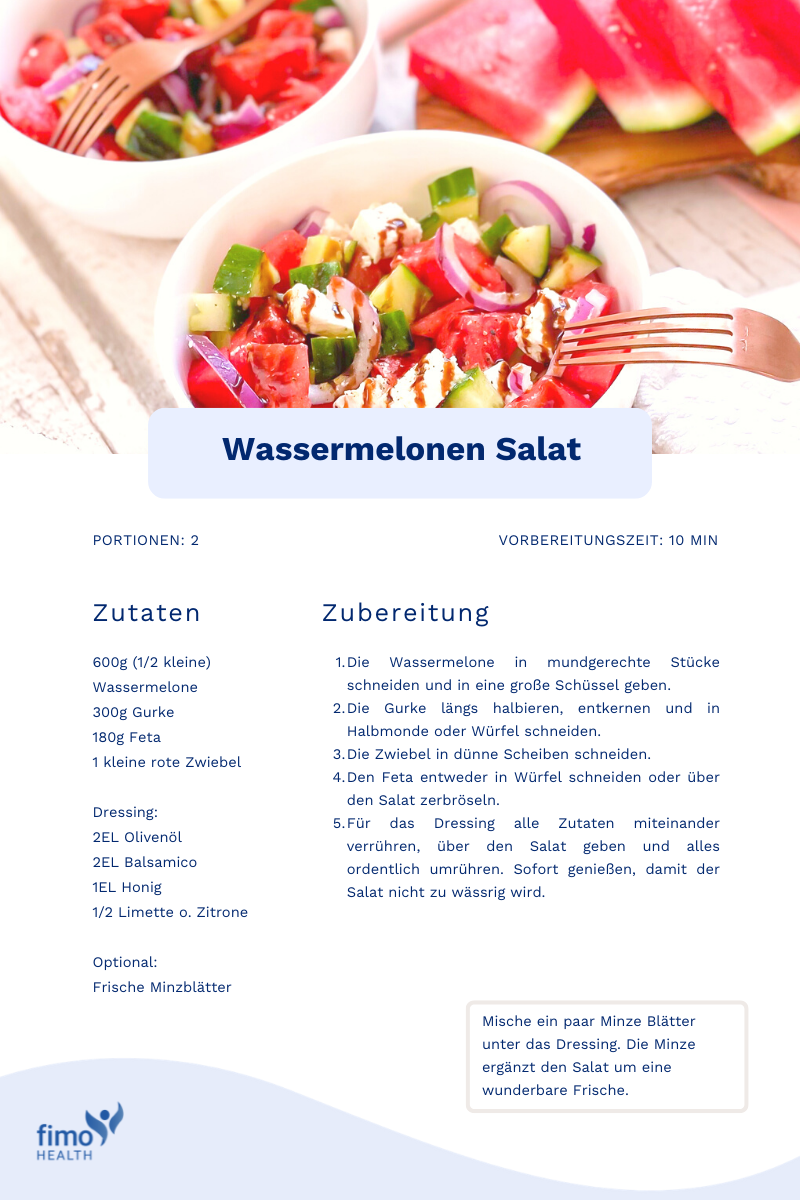 Wassermelonen Salat