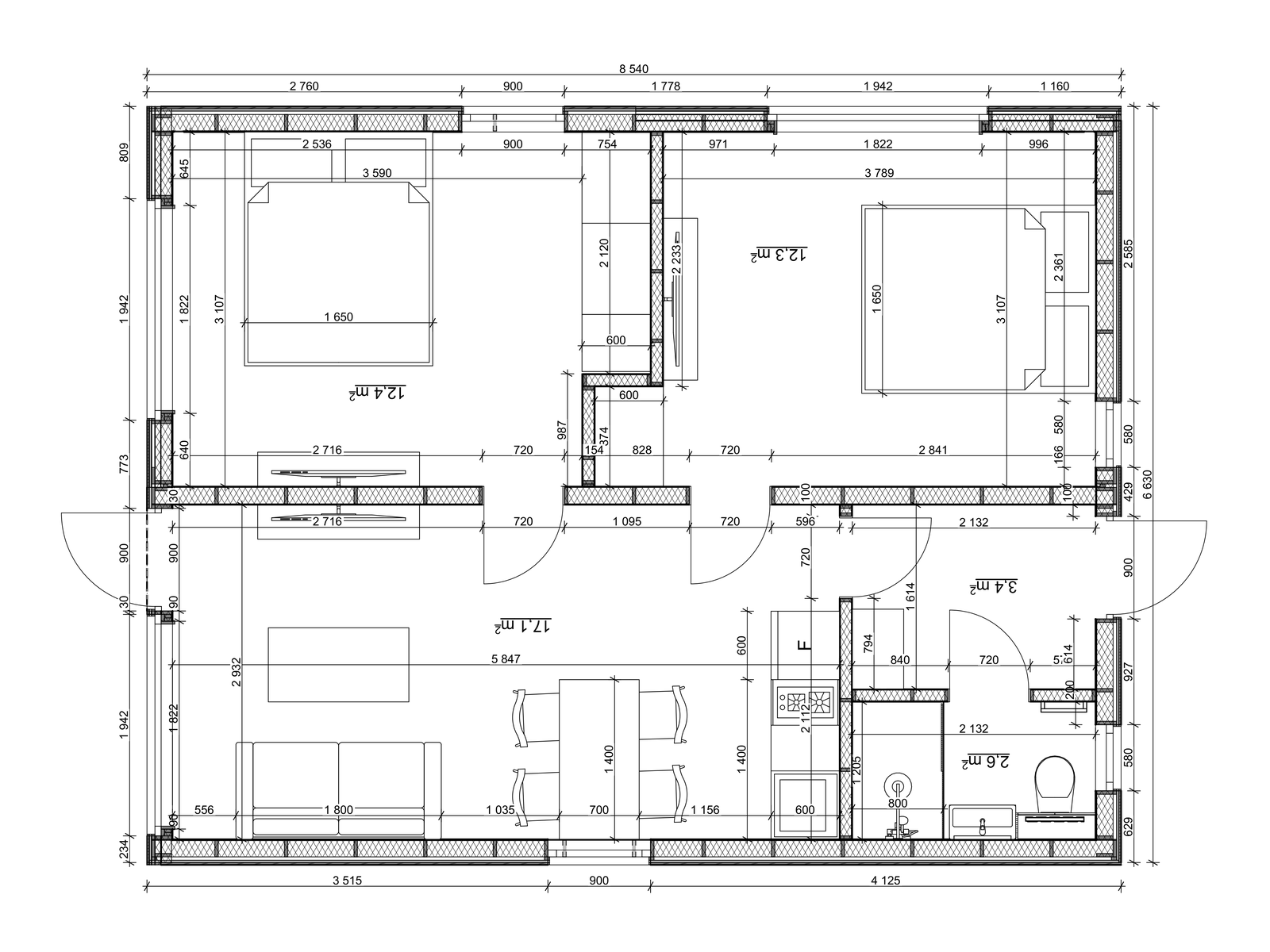 TETFLAT 050 — планировка