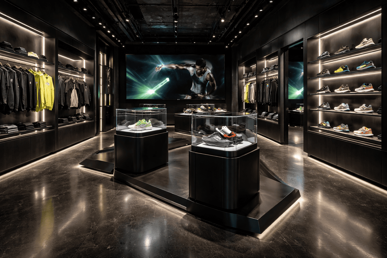 Дизайн спортивного магазина STRUKTURA