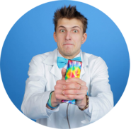 Профессор Открывашкин на детский праздник