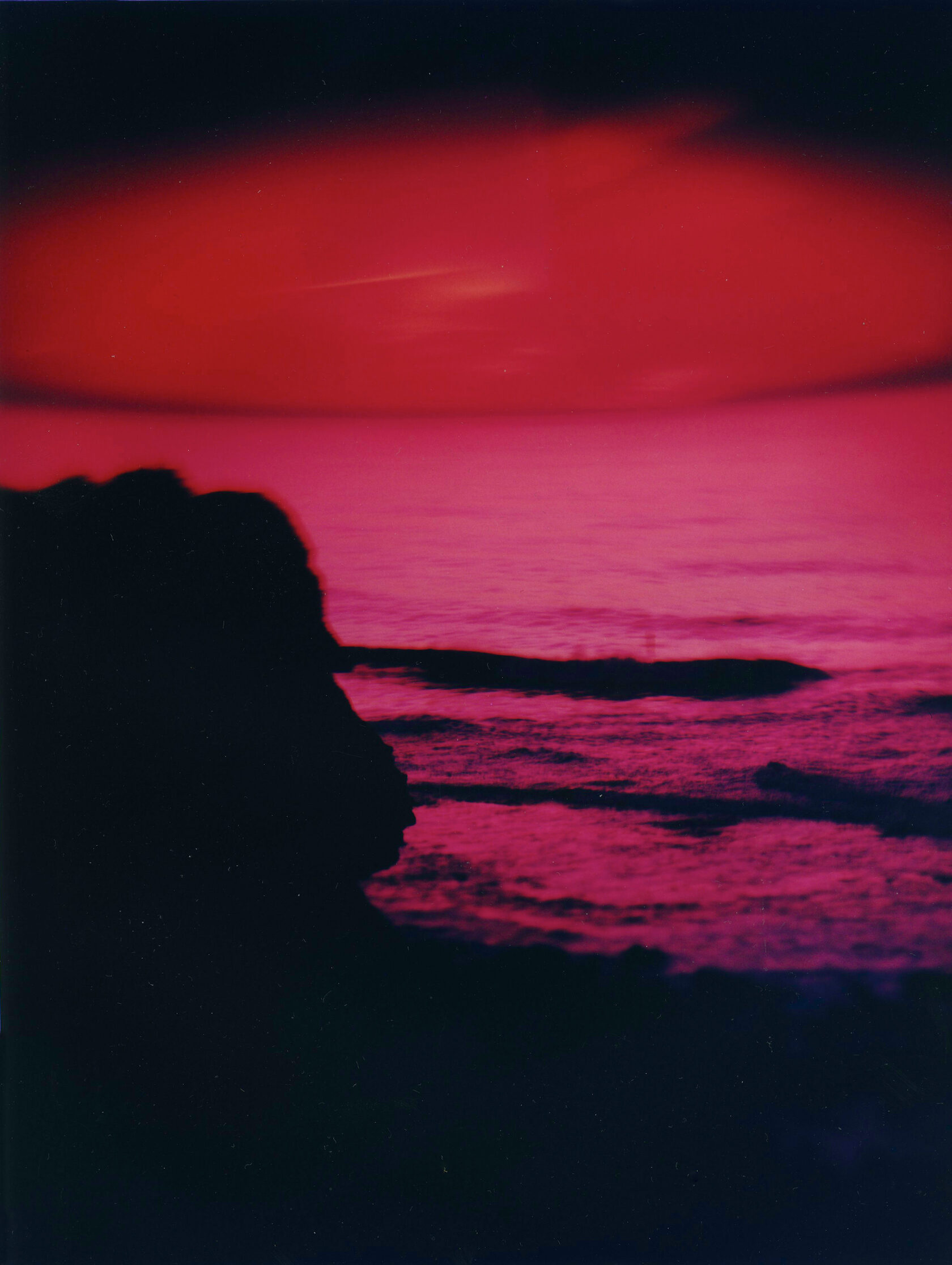 Red Sunset 1. Lanzarote. Color Negative 4×5 inch.